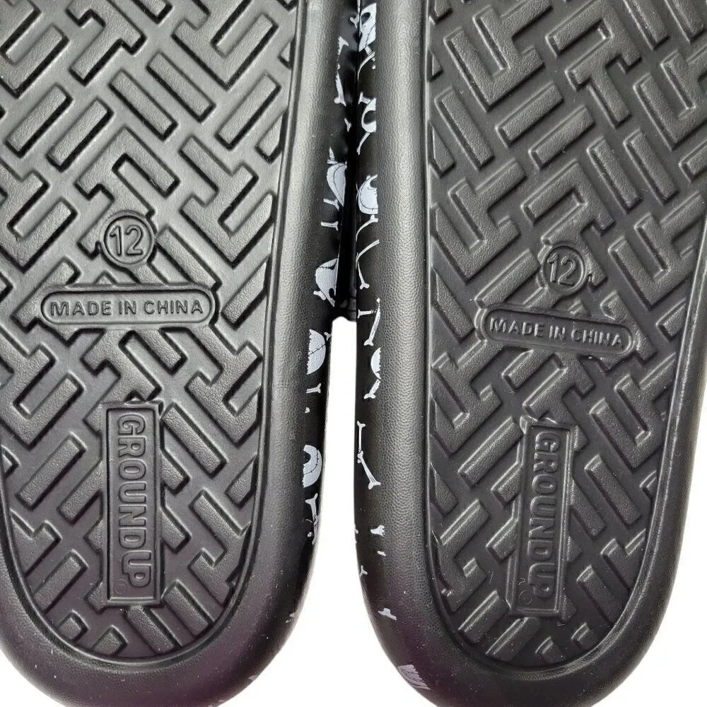 Disney‎ Nightmare Before Christmas Slides Mens 12 Sandal Shoes Jack Skellington